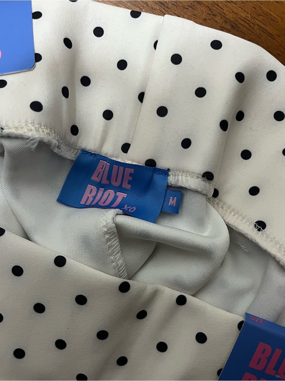 Women's White Polka Dot Shorts